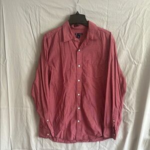 Gap Men's Red Button-Up Shirt